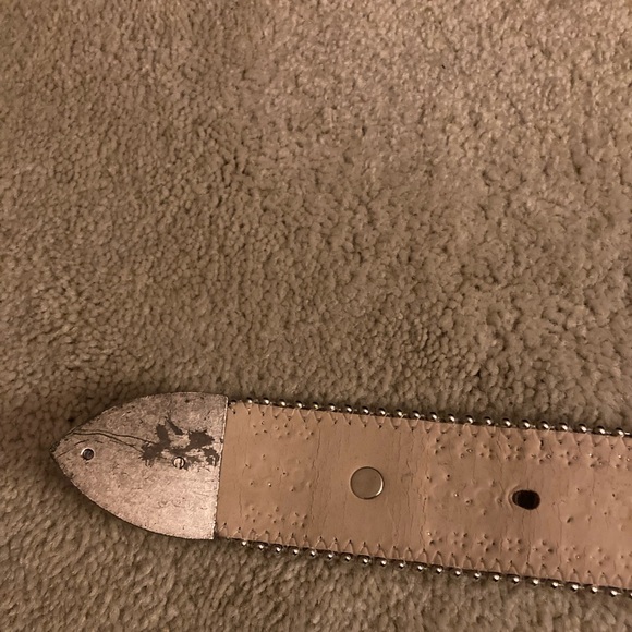 BB simon bling pink pony hair belt - Picture 10 of 13